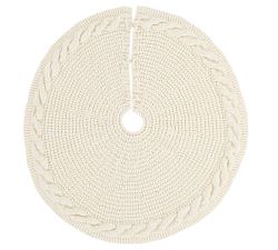 Chunky Cable Knit Tree Skirt