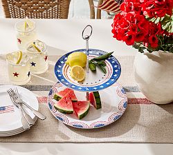 Cabana Americana Outdoor Melamine Tiered Stand