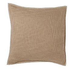 Cotton Basketweave Pillow Cover - Baguette