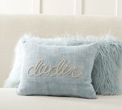 The Emily &amp; Meritt Darlin Embroidered Pillow Cover