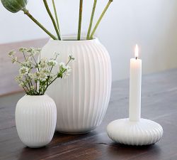 Kähler Hammershoi White Porcelain Candle Holders