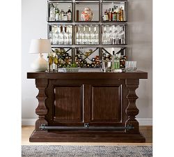 Mirrored Entertaining Shelves
