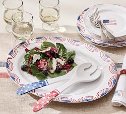 Cabana Americana Outdoor Melamine Oval Serving Platter