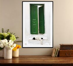 Dog and Green Door by Lupen Grainne