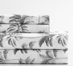 Palm Tree Organic Cotton Pillowcases - Set of 2