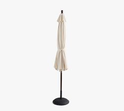 11' Round Outdoor Umbrella &ndash; Eucalyptus Frame​, More Wood Finishes Available