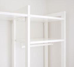 Essential Walk-In Closet by Hold Everything, 8' Hanging System with Double Cabinet &amp; Drawers​