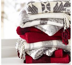Mohair Plaid Throw
