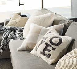 Faux Sheepskin Pillow Cover