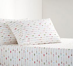 Paddle Print Organic Percale Sheet Set