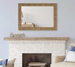 Nantucket Rattan Rectangular Wall Mirror