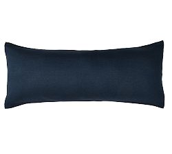 Open Box: Belgian Flax Lumbar Sham, Oversized Lumbar - Midnight