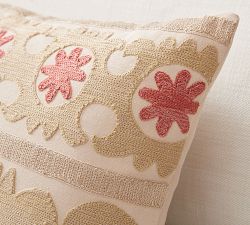 Somers Embroidered Pillow Cover