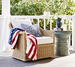 Americana Cable Knit Throw