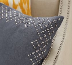Embellished Monogrammable Pillow Cover