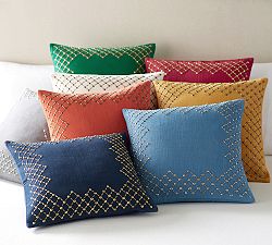 Embellished Monogrammable Pillow Cover