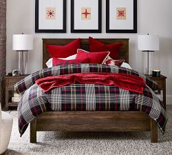 Anderson Windowpane Sherpa Decorative Pillow Cover