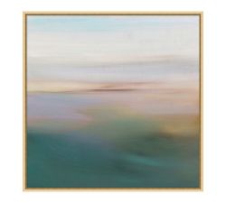 Blurred Skies Hand Embellished Framed Canvas Print