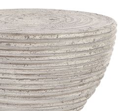 Velez Concrete Round Outdoor Accent Table (14")