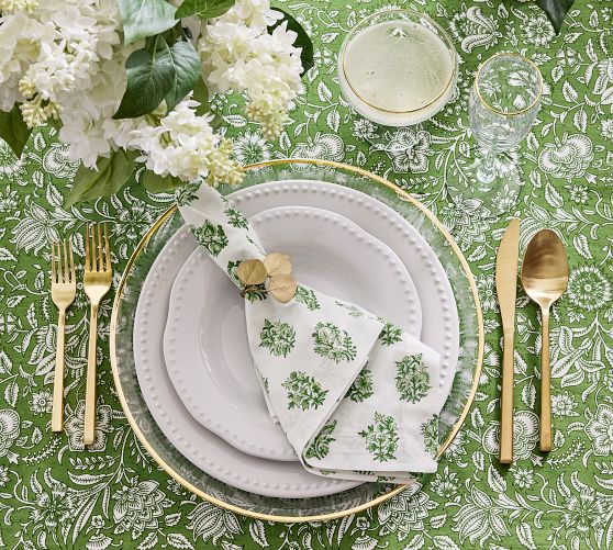 Emma Beaded Stoneware Dinner Plates by Pottery Barn
