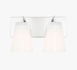 Wilbert Fluted Glass Double Sconce (7")