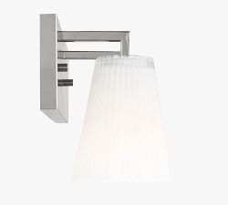 Wilbert Fluted Glass Double Sconce (7")