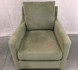Open Box: Ayden Square Arm Swivel Glider - Performance Everydayvelvet Olive