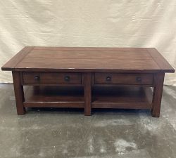 Open Box: Benchwright Rectangular Coffee Table (54") - Rustic Mahogany