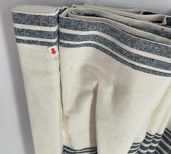 Open Box: Riviera Striped Roman Blackout Shade (44"W x 64"L) - Navy