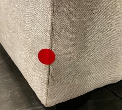 Open Box: York Square Arm Right Chaise - Performance Heathered Tweed Pebble