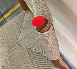 Open Box: Zara Woven Outdoor Counter Stool (26"H) - Natural