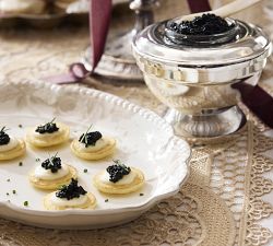 LoveShackFancy Neutral Floral Porcelain Serving Platter