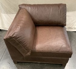 Open Box: Jake Deep Seat Leather Corner - Gravel Chocolate, Brindle