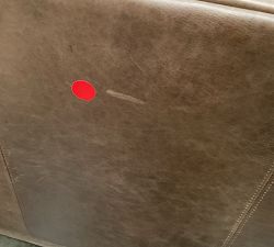 Open Box: Jake Deep Seat Leather Corner - Gravel Chocolate, Brindle