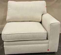 Open Box: Pearce Square Arm Upholstered Right Armchair - Performance Boucle Oatmeal