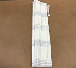 Open Box: Riviera Striped Roman Blackout Shade (48"W x 64"L) - Navy