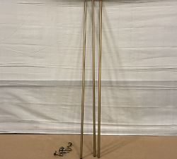Open Box: Somorset Curtain Rod (166"-240", 1.25" Dia) - Burnished Brass