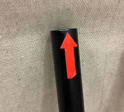 Open Box: Standard Modern Hardware Double Rod with Hidden Connection Bracket (96"-120", 1.25" diam.) - Matte Black