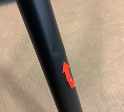 Open Box: Standard Modern Hardware Double Rod with Hidden Connection Bracket (96"-120", 1.25" diam.) - Matte Black