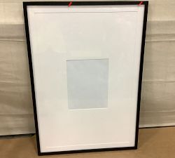 Open Box: Wood Gallery Frame, 27"x39" (11"x14", 24"x26" Opening) - Black