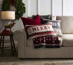 Merry Fair Isle Lumbar Pillow Cover