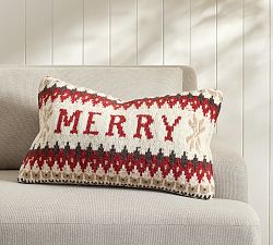 Merry Fair Isle Lumbar Pillow Cover