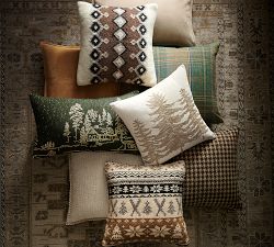 Ski Lodge Fair Isle Knit Pillow Cover
