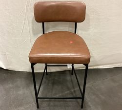 Open Box: Maison Leather Counter Stool (24") - Signature Maple, Antique Bronze