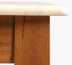Doherty Square Marble Top Dining Table (35")