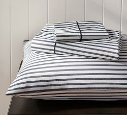 400-Thread-Count Traditional Striped Sateen Sheet Set