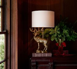 Figural Stag Table Lamp (27")