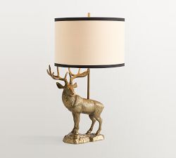 Figural Stag Table Lamp (27")
