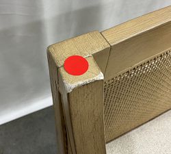 Open Box: Atwood Cane Counter Stool (26") - Performance Boucle Oatmeal, Seadrift