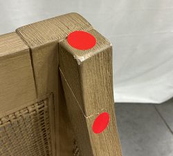 Open Box: Atwood Cane Counter Stool (26") - Performance Boucle Oatmeal, Seadrift